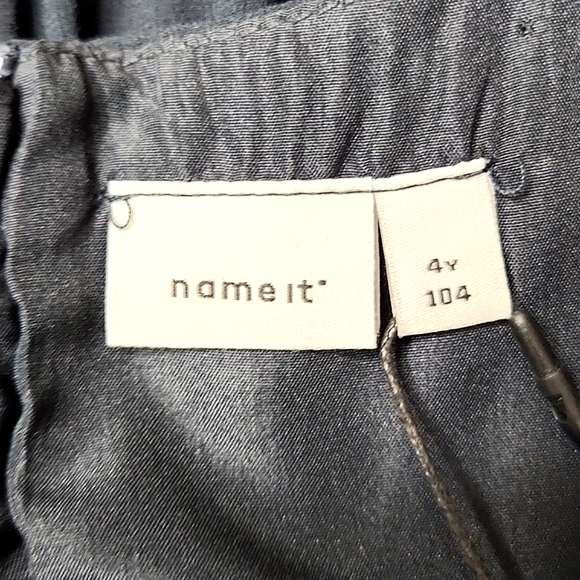 Name It• Navy Pleated Girls Dress, Size 4 ~ NWT - Picture 6 of 7